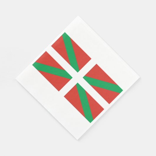Serviette En Papier Drapeau du Pays basque (Coin)