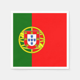 Serviette En Papier Drapeau du Portugal