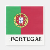 Serviette En Papier Drapeau du Portugal (Devant)