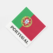 Serviette En Papier Drapeau du Portugal (Coin)