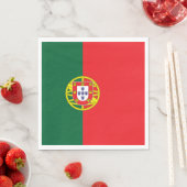 Serviette En Papier Drapeau du Portugal (En situation)