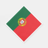 Serviette En Papier Drapeau du Portugal (Coin)