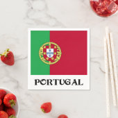 Serviette En Papier Drapeau du Portugal (En situation)