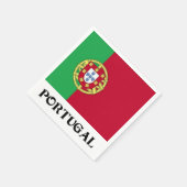 Serviette En Papier Drapeau du Portugal (Coin)