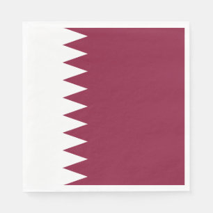 Serviette En Papier Drapeau du Qatar