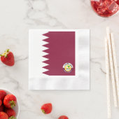 Serviette En Papier Drapeau du Qatar - Emblem (En situation)