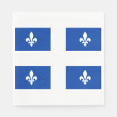 Serviette En Papier Drapeau du Québec (Devant)