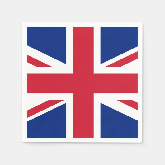 Serviette En Papier Drapeau du Royaume-Uni (Devant)
