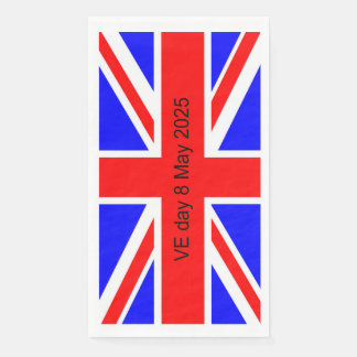 Serviette En Papier Drapeau du Royaume-Uni VE jour 2025