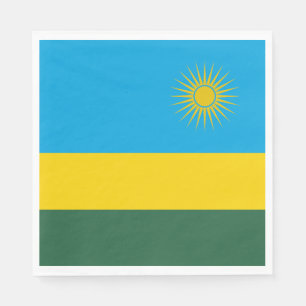 Serviette En Papier Drapeau du Rwanda