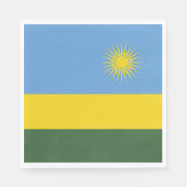 Serviette En Papier Drapeau du Rwanda (Devant)