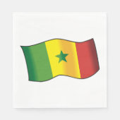 Serviette En Papier Drapeau du Sénégal (Devant)