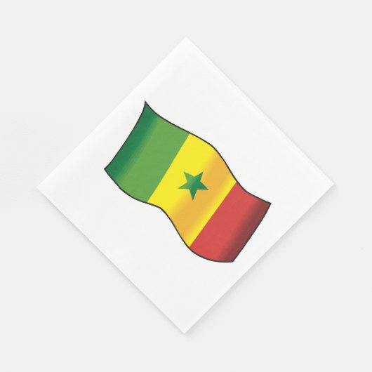 Serviette En Papier Drapeau du Sénégal (Coin)