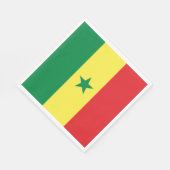 Serviette En Papier Drapeau du Sénégal (Coin)