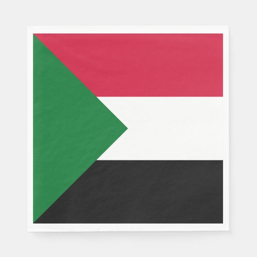 Serviette En Papier Drapeau du Soudan (Devant)