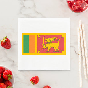 Serviette En Papier Drapeau du Sri Lanka