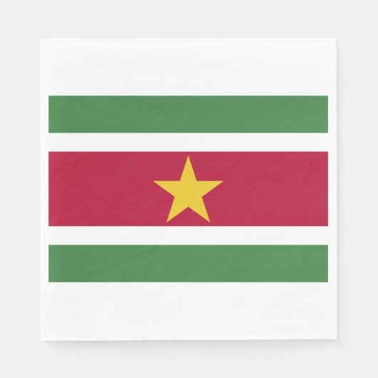 Serviette En Papier Drapeau du Suriname (Devant)
