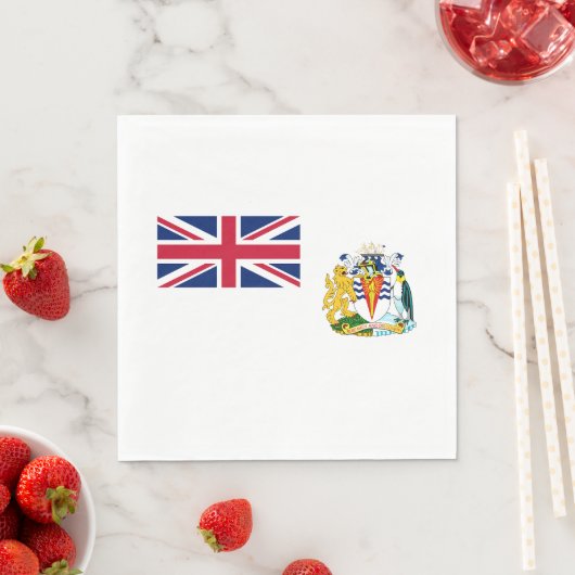 Serviette En Papier Drapeau du territoire antarctique britannique (En situation)
