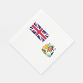 Serviette En Papier Drapeau du territoire antarctique britannique (Coin)