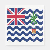 Serviette En Papier Drapeau du Territoire britannique de l'océan Indie (Devant)