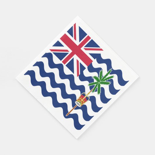 Serviette En Papier Drapeau du Territoire britannique de l'océan Indie (Coin)