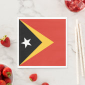 Serviette En Papier Drapeau du Timor oriental (En situation)