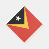 Serviette En Papier Drapeau du Timor oriental (Coin)