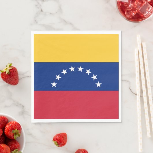 Serviette En Papier Drapeau du Venezuela (En situation)