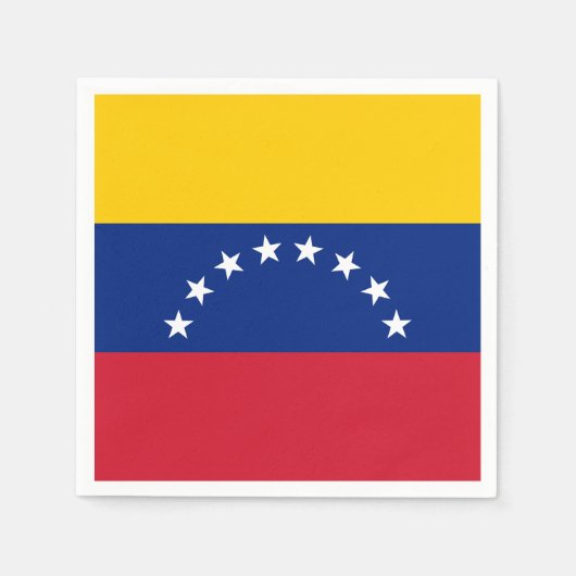 Serviette En Papier Drapeau du Venezuela (Devant)