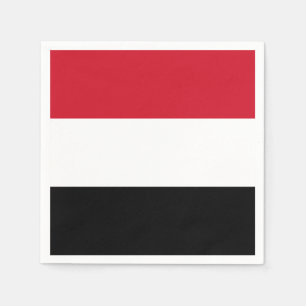 Serviette En Papier Drapeau du Yémen