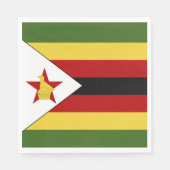 Serviette En Papier drapeau du Zimbabwe (Devant)