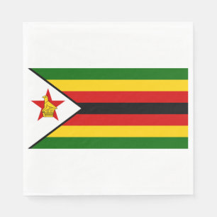 Serviette En Papier Drapeau du Zimbabwe