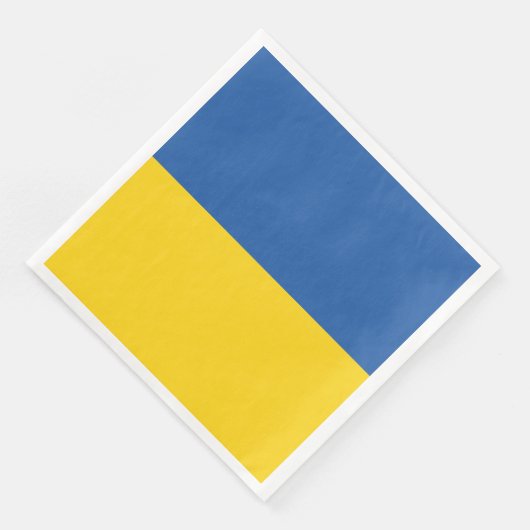 Serviette En Papier Drapeau d'Ukraine (Coin)