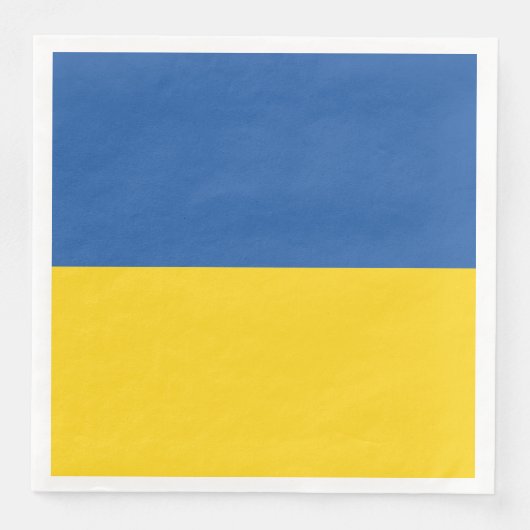 Serviette En Papier Drapeau d'Ukraine (Devant)