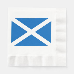 Serviette En Papier Drapeau écossais Saltire