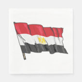Serviette En Papier Drapeau égyptien (Devant)