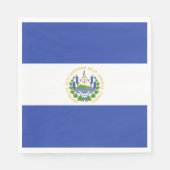 Serviette En Papier Drapeau El Salvador (Devant)