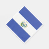 Serviette En Papier Drapeau El Salvador (Coin)