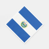 Serviette En Papier Drapeau El Salvador (Coin)