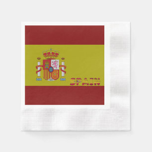 Serviette En Papier Drapeau espagnol