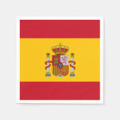 Serviette En Papier Drapeau espagnol (Devant)