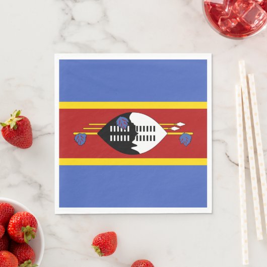 Serviette En Papier Drapeau Eswatini (En situation)