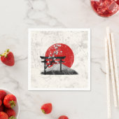 Serviette En Papier Drapeau et symboles du Japon ID153 (En situation)