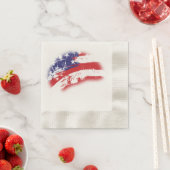 Serviette En Papier Drapeau Extraordinaire Abstrait USA Incroyable (En situation)