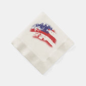 Serviette En Papier Drapeau Extraordinaire Abstrait USA Incroyable (Coin)