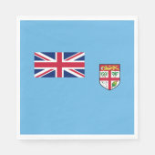 Serviette En Papier Drapeau Fidji (Devant)