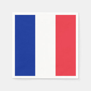 Serviette En Papier Drapeau français