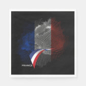 Serviette En Papier Drapeau français (Devant)
