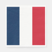 Serviette En Papier Drapeau français (Devant)