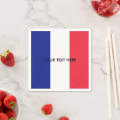 Serviette En Papier Drapeau français de France coutume serviettes de f (En situation)